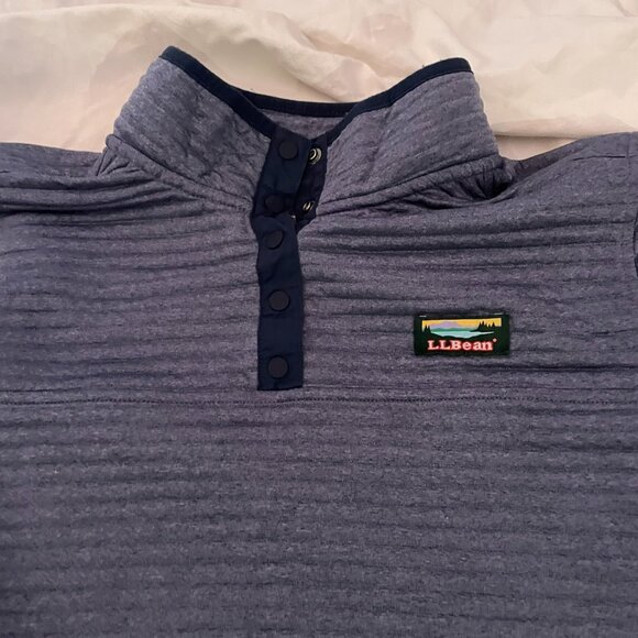 Women's Blue L.L. Bean Classic Fleece Pullover Size XL - Picture 3 of 8